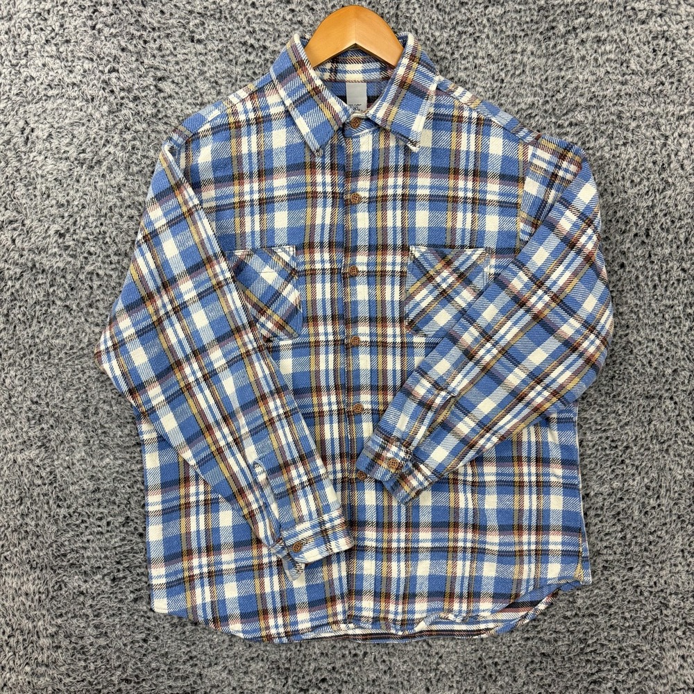 True Vintage Big Mac Shirt Mens XL Plaid Heavy Flannel JC Penny Made USA 70s